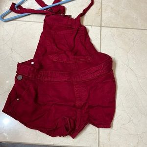 Size 3 maroon overalls
